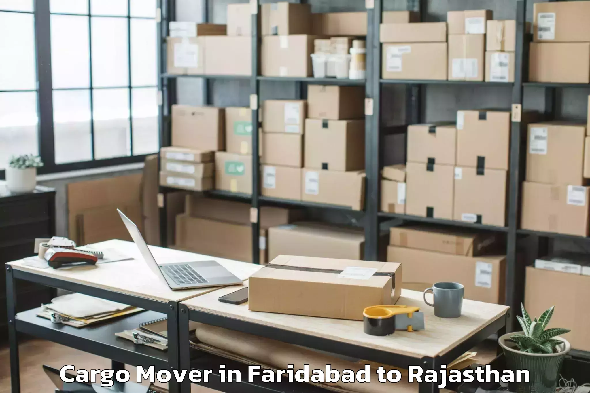 Book Faridabad to Jecrc University Jaipur Cargo Mover